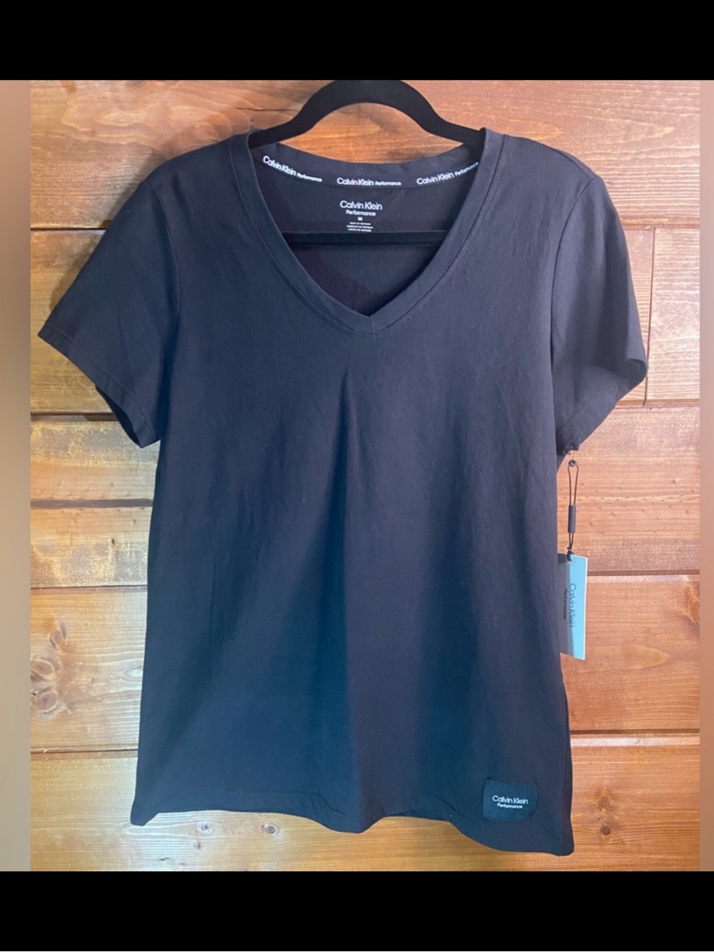 Calvin Klein Women's Classic Black Short Sleeve Tee Medium